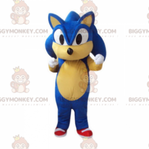 BIGGYMONKEY™ Maskottchenkostüm von Sonic, dem berühmten