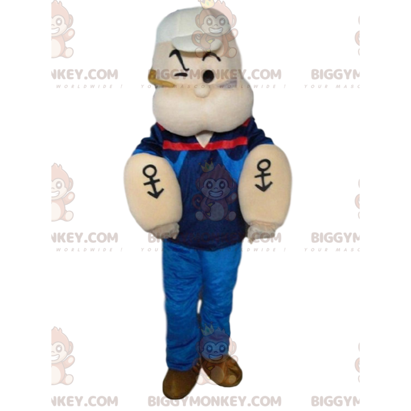 BIGGYMONKEY™ maskotkostume af Popeye, den berømte
