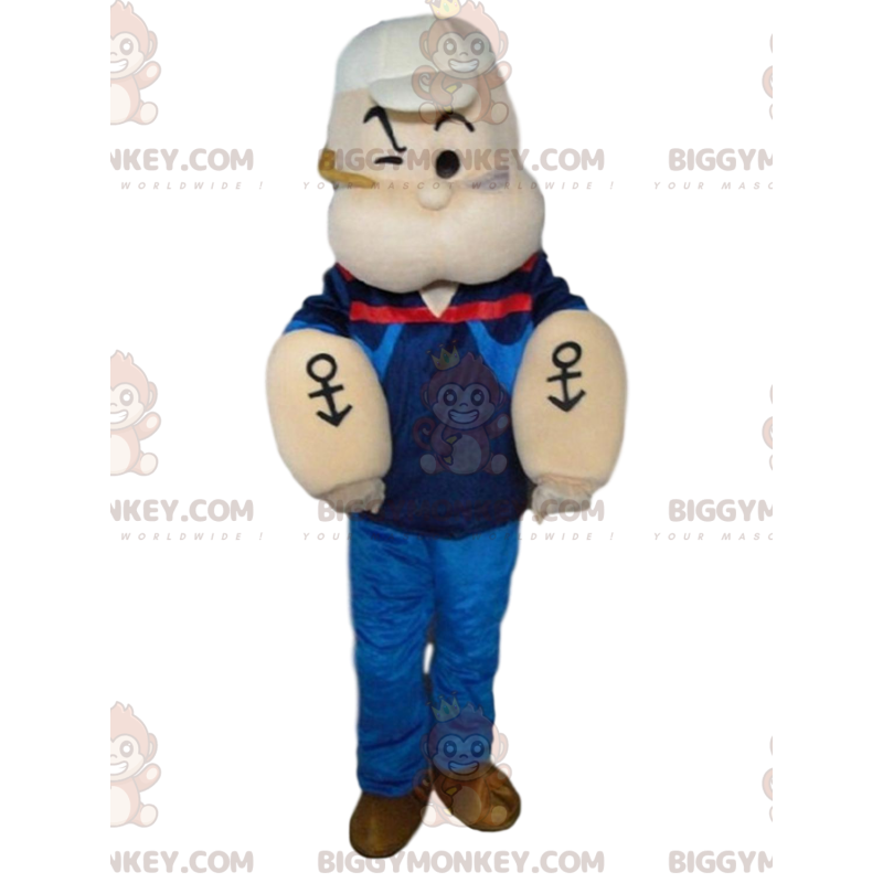 Costume de mascotte BIGGYMONKEY™ de Popeye, le marin mangeur