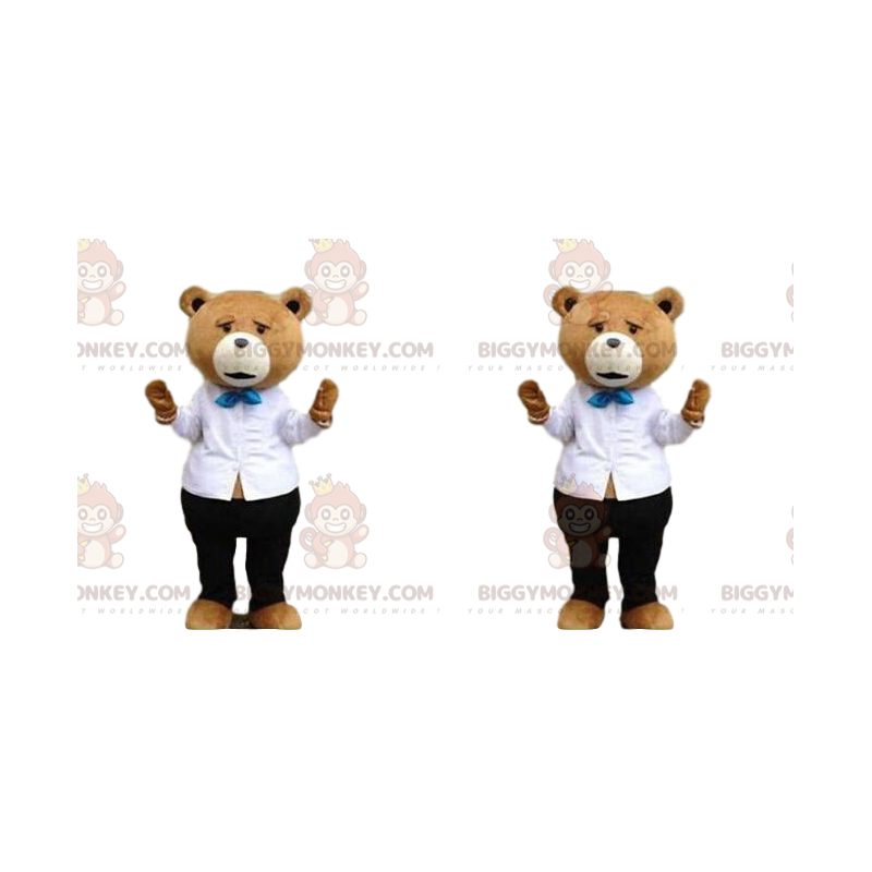 Traje de mascote BIGGYMONKEY™ de Ted, o famoso ursinho de