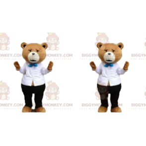 Costume de mascotte BIGGYMONKEY™ de Ted le nounours du film du