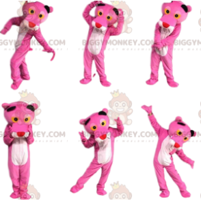 Berömd seriefigur BIGGYMONKEY™ Pink Panther Mascot-dräkt -