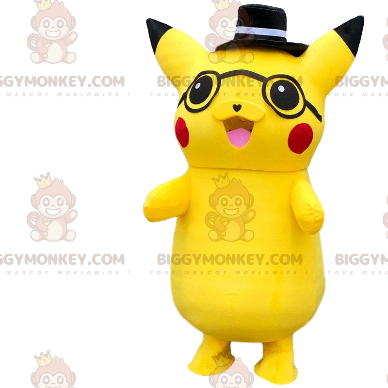 Traje de mascote BIGGYMONKEY™ de Pikachu, o famoso Pokémon