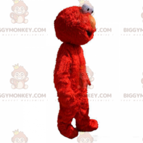 BIGGYMONKEY™ Elmo maskotkostume, det berømte røde monster fra