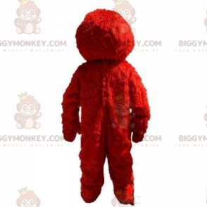 BIGGYMONKEY™ Elmo maskotkostume, det berømte røde monster fra