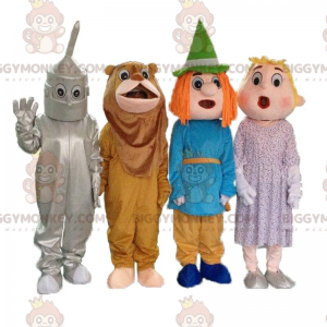 4 BIGGYMONKEY™s maskotter fra tegnefilmen "The Wizard of Oz", 4