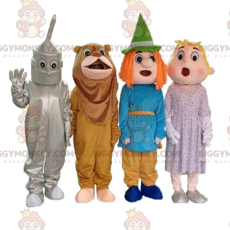 4 BIGGYMONKEY™-maskottia sarjakuvasta "The Wizard of Oz", 4