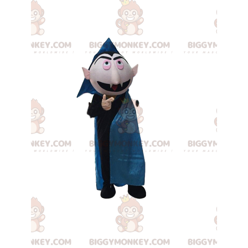 Στολή μασκότ BIGGYMONKEY™ του Count von Count, του διάσημου