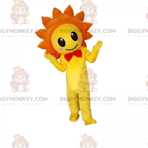 Gul og orange blomst BIGGYMONKEY™ maskot kostume, blomstrende