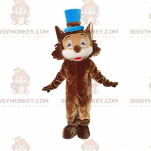 Brun lejondräkt med hög hatt - BiggyMonkey maskot