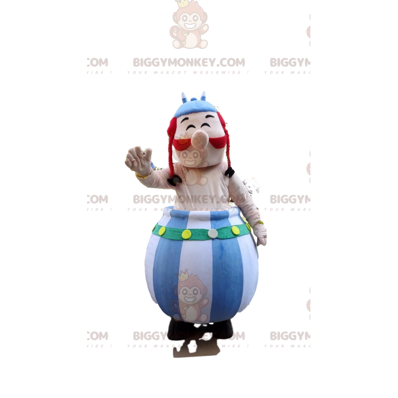 Costume de mascotte BIGGYMONKEY™ d'Obélix, le gaulois de la BD