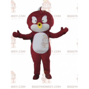 Fantasia de mascote de pássaro vermelho e branco BIGGYMONKEY™ –