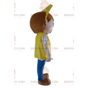 BIGGYMONKEY™-mascottekostuum voor kinderen, erg lachend meisje