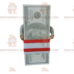 BIGGYMONKEY™ 100 dollarseddel maskotkostume. kæmpe billet -