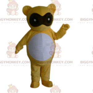 Yellow teddy bear costume with blindfold – Biggymonkey.com