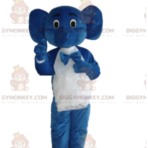 Costume d'éléphant bleu en tenue de serveur, Costume de