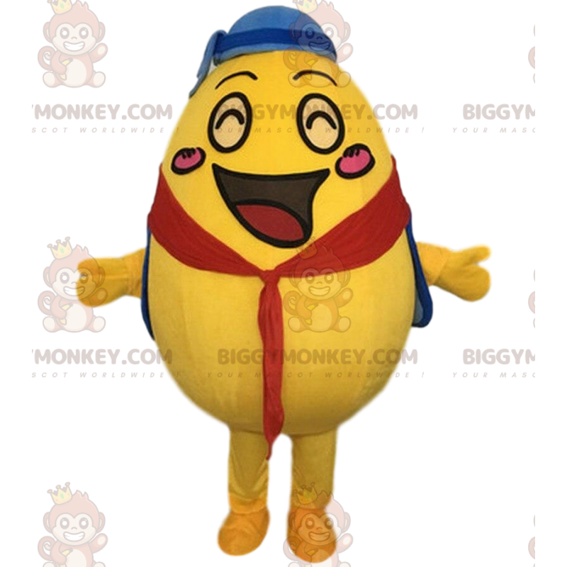 Giant yellow egg BIGGYMONKEY™ mascot costume, potato costume –