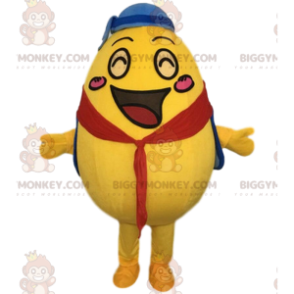 Giant yellow egg BIGGYMONKEY™ mascot costume, potato costume –