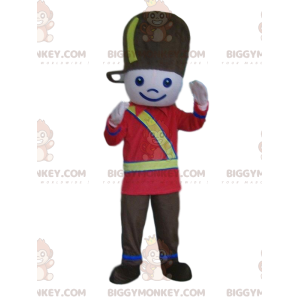 Traje de mascote de soldado BIGGYMONKEY™, menino de uniforme de