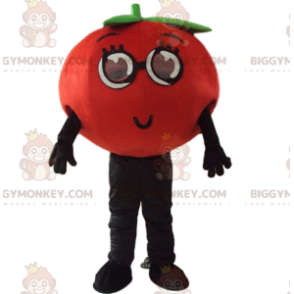 BIGGYMONKEY™ jätte röd tomatmaskotdräkt, frukt- och