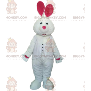 Déguisement de lapin blanc et rose, Costume de mascotte
