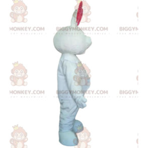 White and Pink Bunny Costume, Giant Bunny BIGGYMONKEY™ Mascot