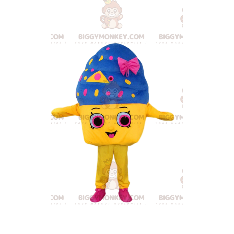 Costume da mascotte BIGGYMONKEY™ per gelato gigante, costume da