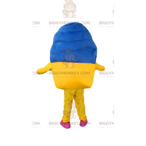 Giant Ice Cream Pot Στολή μασκότ BIGGYMONKEY™, Πολύχρωμη στολή