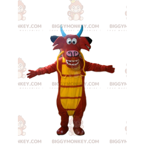 Traje de mascote BIGGYMONKEY™ de Mushu, o famoso dragão