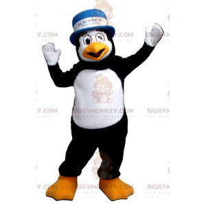 Costume da mascotte pinguino bianco e nero BIGGYMONKEY™ con