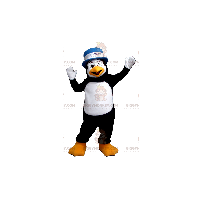 Disfraz de mascota pingüino blanco y negro BIGGYMONKEY™ con