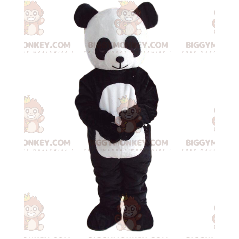 BIGGYMONKEY™ mascottekostuum van zwart-witte panda, Azië