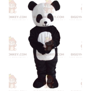 BIGGYMONKEY™ Maskottchen-Kostüm aus schwarz-weißem Panda