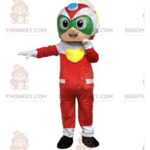 Astronaut BIGGYMONKEY™ mascot costume, racing driver costume -