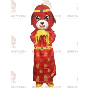 Déguisement de chien rouge, costume asiatique, de signe chinois