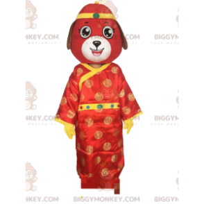 Déguisement de chien rouge, costume asiatique, de signe chinois