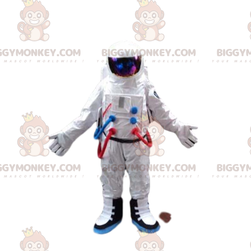 Kosmonaut BIGGYMONKEY™ maskotkostume i rumdragt -