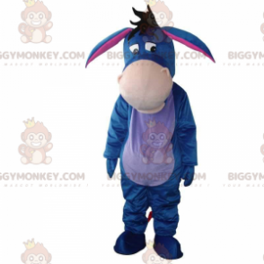 Traje de mascote BIGGYMONKEY™ de Eeyore, famoso burro azul em