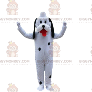 BIGGYMONKEY™ Mascottekostuum Witte hond, Dalmatiër