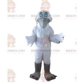 BIGGYMONKEY™ Egret, grande costume mascotte uccello marino