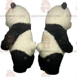 Disfraz de mascota BIGGYMONKEY™ Panda inflable, oso de peluche