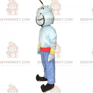 Traje de mascote Genie BIGGYMONKEY™, famoso personagem azul em