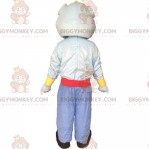 Traje de mascote Genie BIGGYMONKEY™, famoso personagem azul em