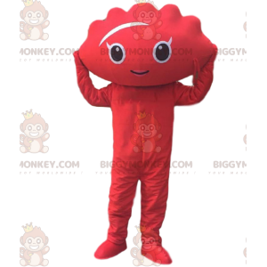 Disfraz de mascota Jiaozi, Gyoza, Dumplings, color rojo