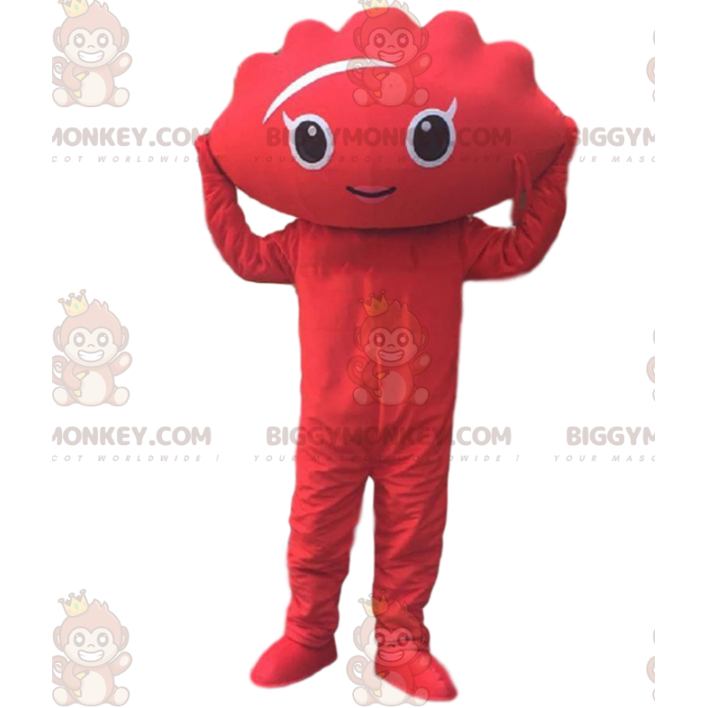 Jiaozi, Gyoza, Costume da mascotte BIGGYMONKEY™ di colore rosso