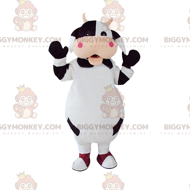 Fully customizable black and white cow costume - Biggymonkey.com