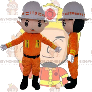 Kostým stavebního dělníka, kostým maskota BIGGYMONKEY™ –
