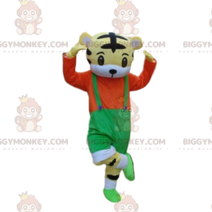 Traje de mascote de filhote de tigre BIGGYMONKEY™ com macacão