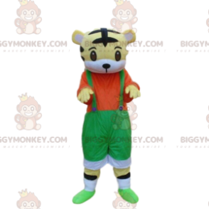 Traje de mascote de filhote de tigre BIGGYMONKEY™ com macacão