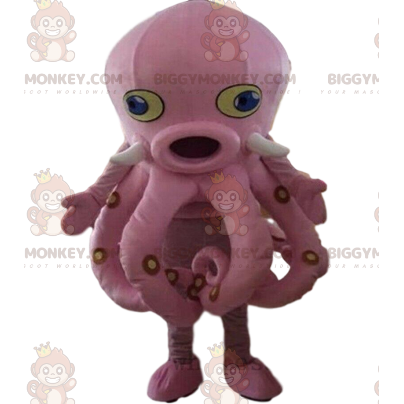 Bläckfisk kostym, jätte rosa bläckfisk - BiggyMonkey maskot